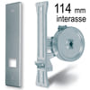 Avvolgitore con Placca Argento e Interasse 114mm