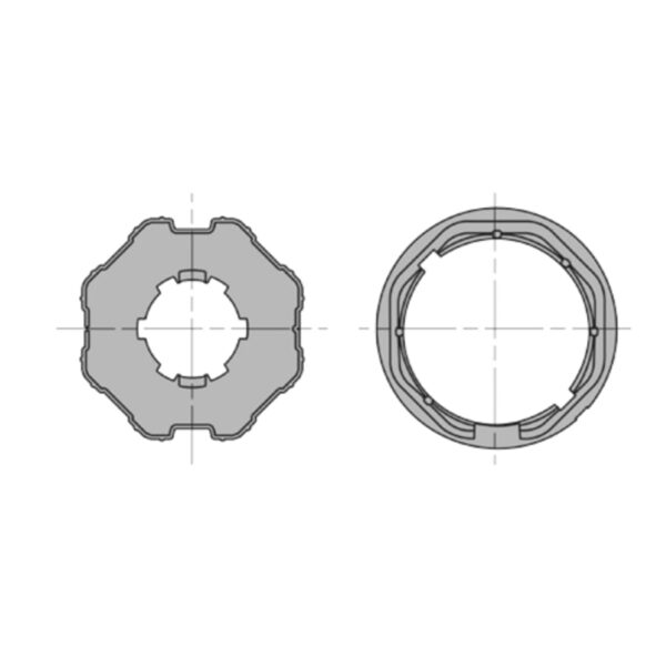 Adattatore per rullo da 60 mm compatibile Serie ERA